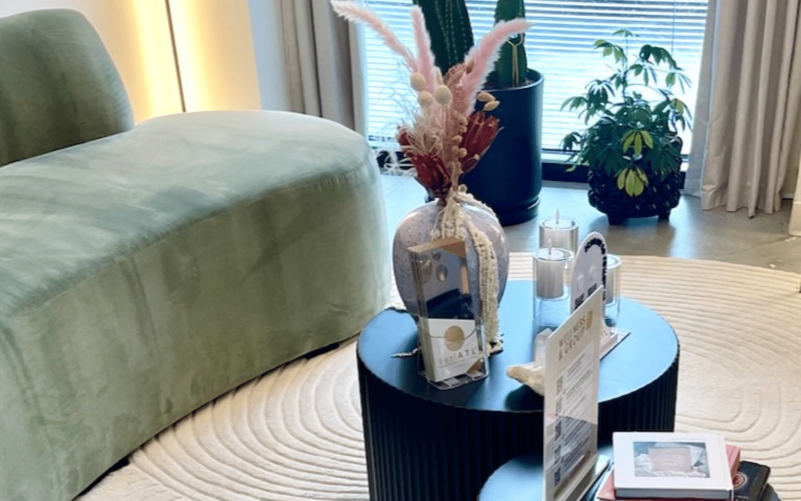 Green Couch in Office